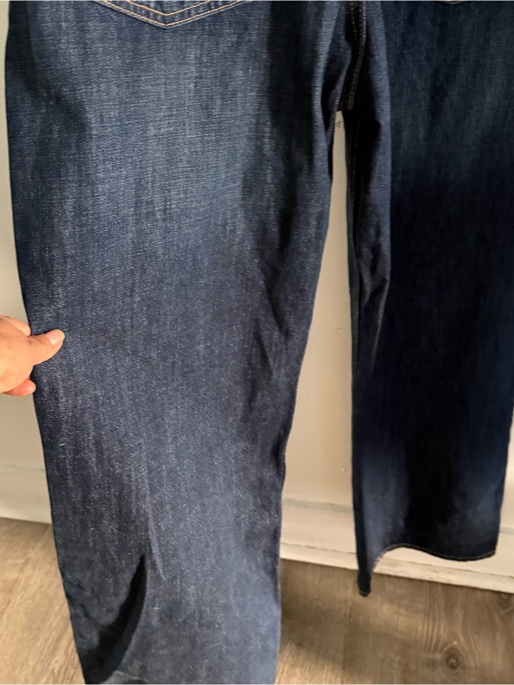 Zara Dark Blue Denim Jumpsuit - Picture 13 of 15